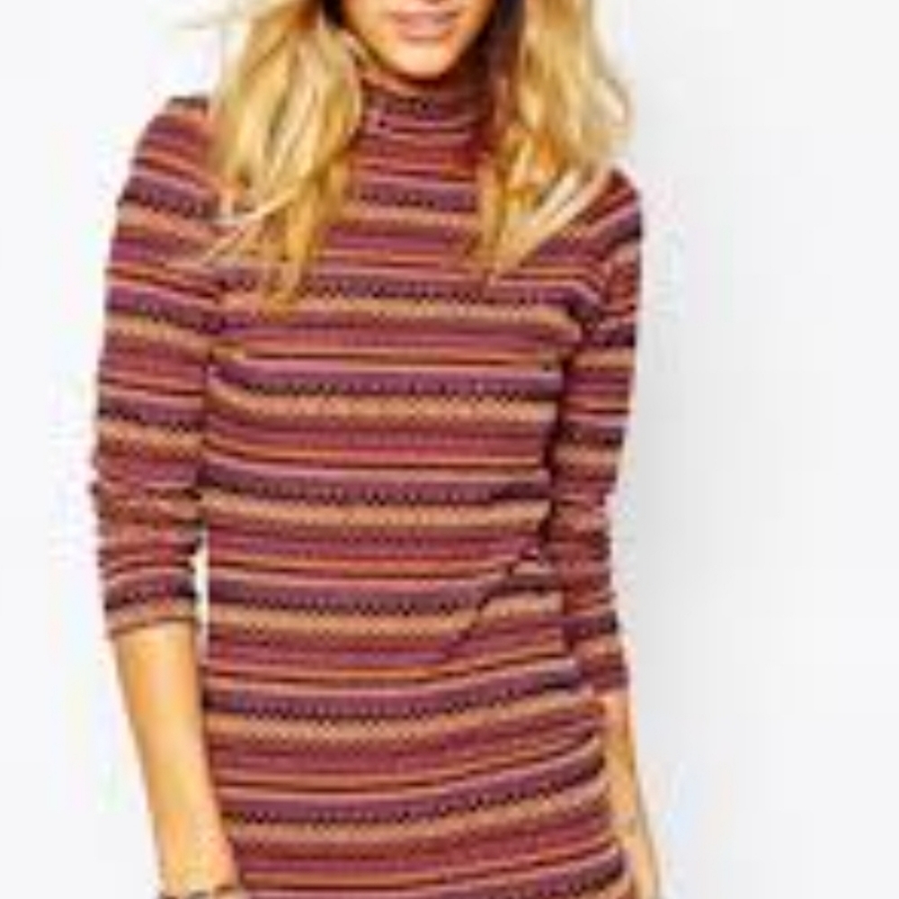 Forever 21 Burgundy Red Ribbed Y2K Bodycon Dress